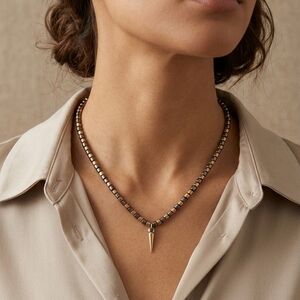 Elegant Gold Beaded Necklace